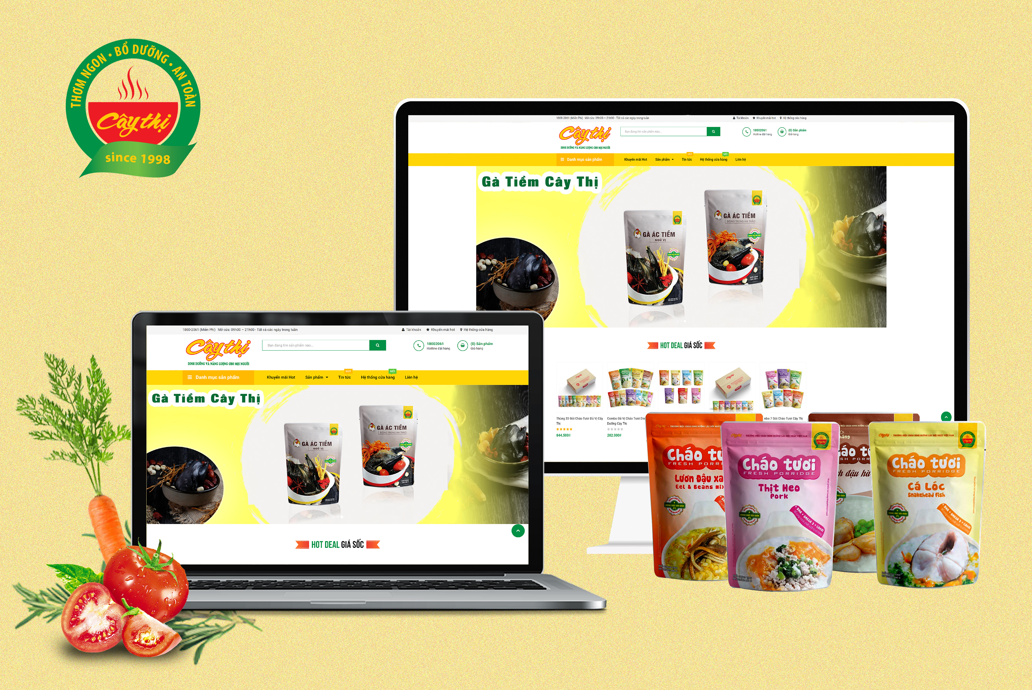 thiết kế website cho Cây Thị