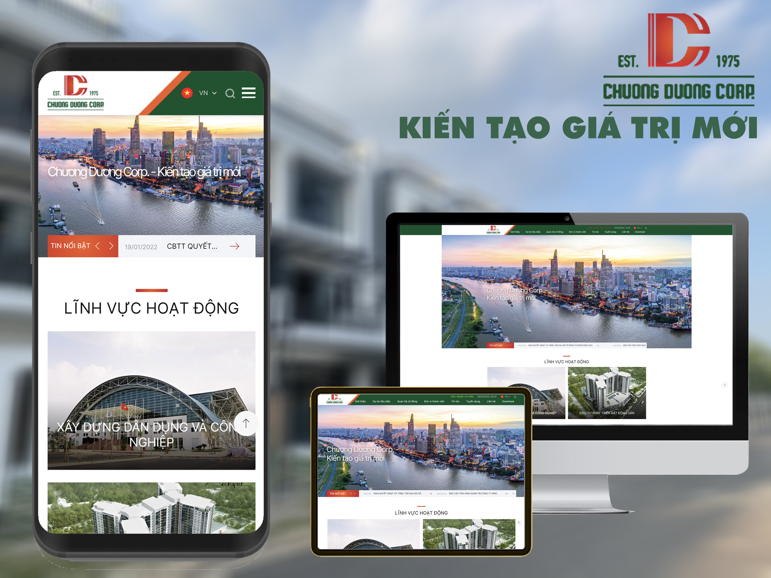 Chương Dương Corp thiết kế website thương hiệu tại Cánh Cam hình 1