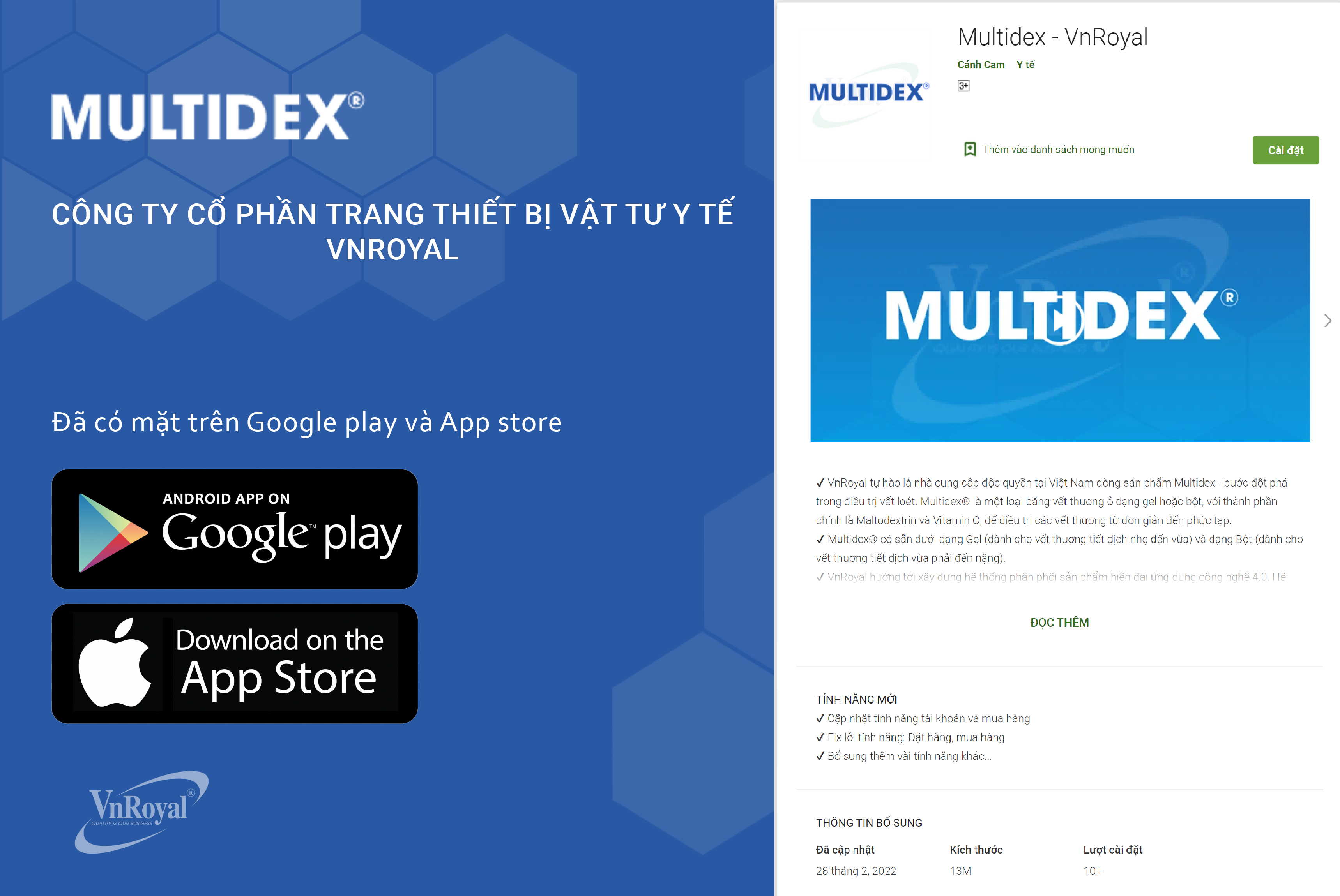 multidex của VnRoyal thiết kế website tại Cánh Cam