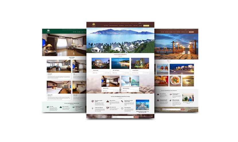 MerPerle thiết kế website khách sạn tại Cánh Cam