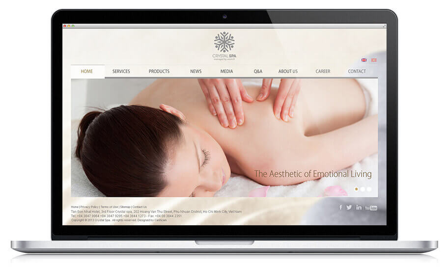 Cánh Cam thiết kế website cho CrystaL Spa ảnh 7